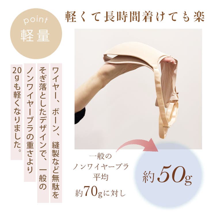 ノンワイヤーブラ ショーツセット すっきり美胸 | PINK PINK PINK | 詳細画像9 