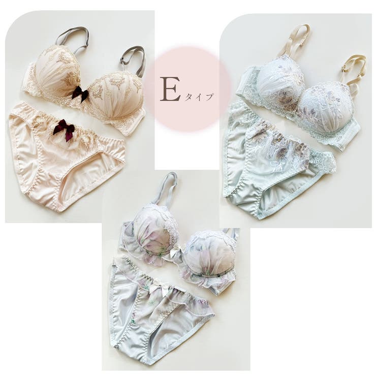 中身の見える福袋 ノンワイヤーブラショーツ3本セット 選べる福袋 | PINK PINK PINK | 詳細画像14 