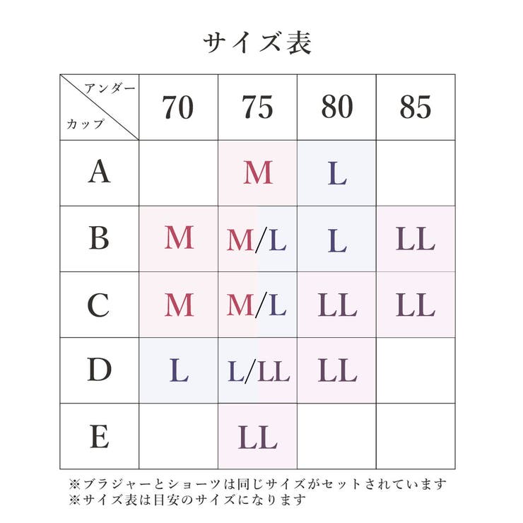 中身の見える福袋 ノンワイヤーブラショーツ3本セット 選べる福袋 | PINK PINK PINK | 詳細画像18 