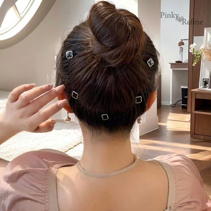 2WAY U字型ヘアピンカチューシャ モチーフ付 | Pinky&Refine | 詳細画像8 