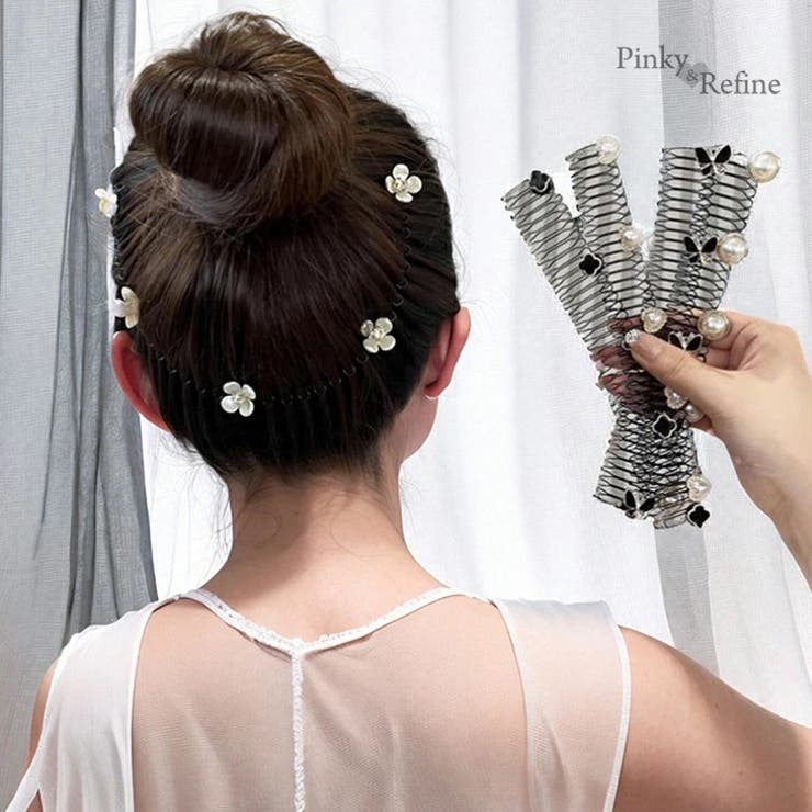 2WAY U字型ヘアピンカチューシャ モチーフ付[品番:PARE0000268 2WAY U字型ヘアピンカチューシャ モチーフ付[品番:PARE0000268