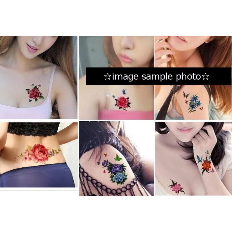 3Dタトゥーシール 花＆蝶 ボディシール | Pinky&Refine | 詳細画像7 