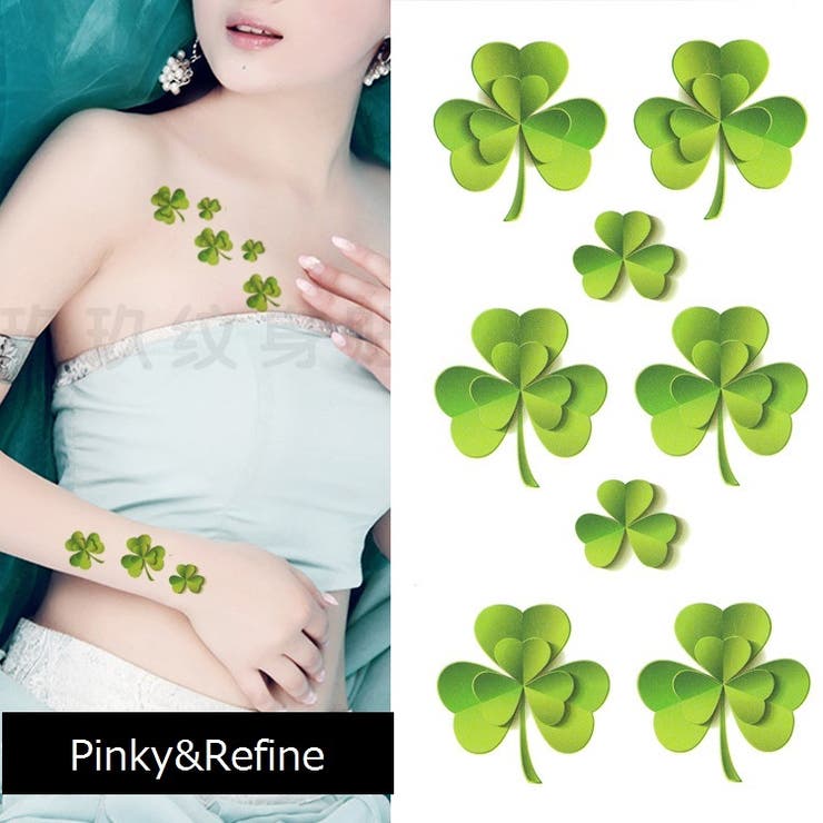 タトゥーシール 三つ葉 クローバー | Pinky&Refine | 詳細画像2 