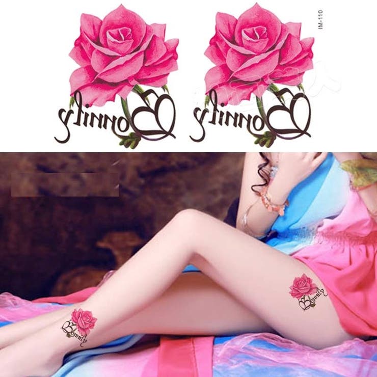タトゥーシール ピンク薔薇 ボディシール | Pinky&Refine | 詳細画像4 