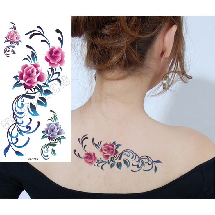 タトゥーシール 華やか花 ブルーつる | Pinky&Refine | 詳細画像3 