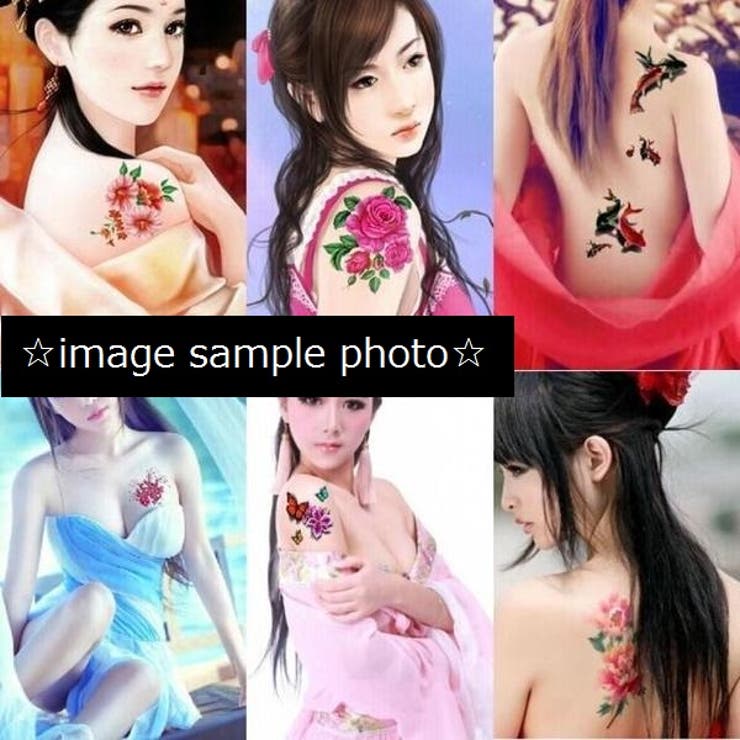 タトゥーシール 渋い紫セクシー薔薇 パープルローズ | Pinky&Refine | 詳細画像9 