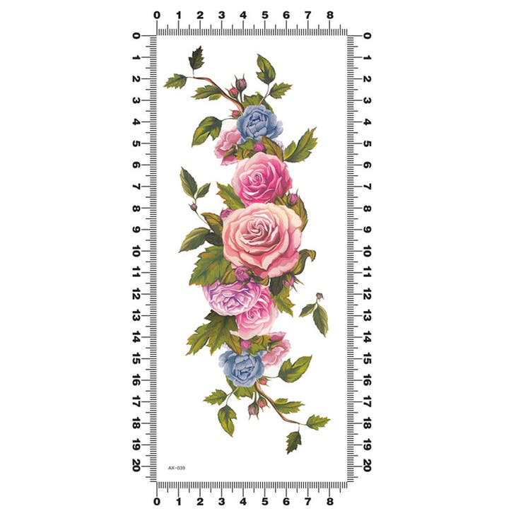 オシャレ華麗バラ カッコいい薔薇 ボディシール | Pinky&Refine | 詳細画像6 