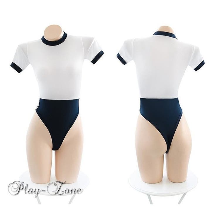 【送料無料】ハイレグレオタードセクシーコスチューム体操服コスプレスクール学生コスプレ衣装体操着コスチューム穴あきレオタードオープンクロッチボディースーツブルマ風一体式B029A
