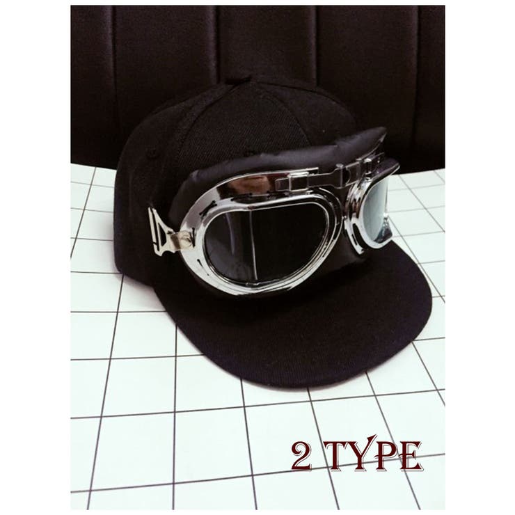 ゴーグル付きキャップ 帽子 CAP[品番：FQ000105097]｜PlusNao 