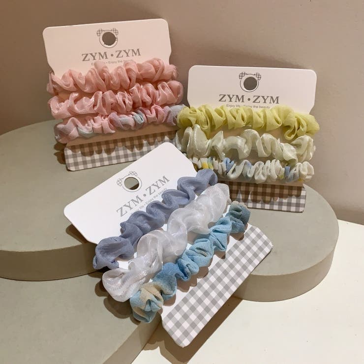 シュシュ 3個セット ヘアアクセサリー | PlusNao | 詳細画像3 