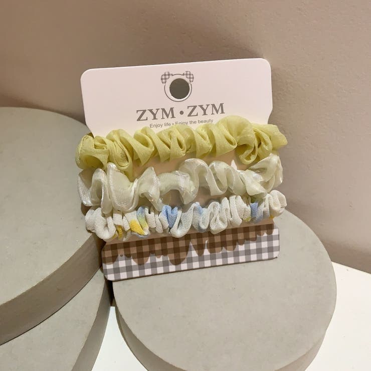 シュシュ 3個セット ヘアアクセサリー | PlusNao | 詳細画像7 