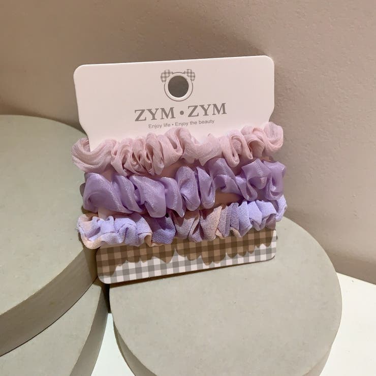 シュシュ 3個セット ヘアアクセサリー | PlusNao | 詳細画像9 