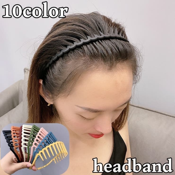 カチューシャ コーム付き レディース | PlusNao | 詳細画像1 