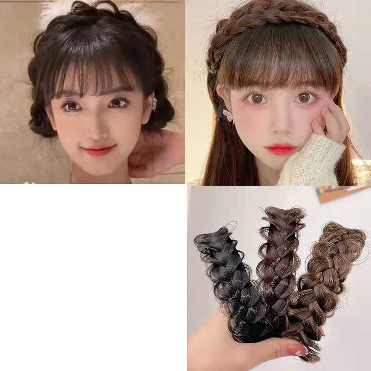 三つ編みカチューシャ ヘアアクセサリー レディース | PlusNao | 詳細画像4 