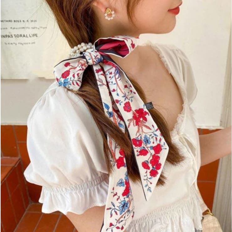 シュシュ リボン スカーフ | PlusNao | 詳細画像3 