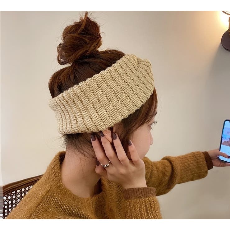 ヘアバンド ニット ヘッドバンド[品番：FQ000137474]｜PlusNao