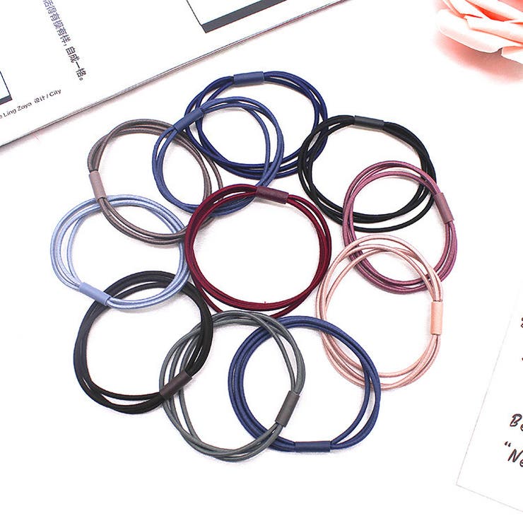 ヘアゴム 同色10本セット 3連 | PlusNao | 詳細画像4 