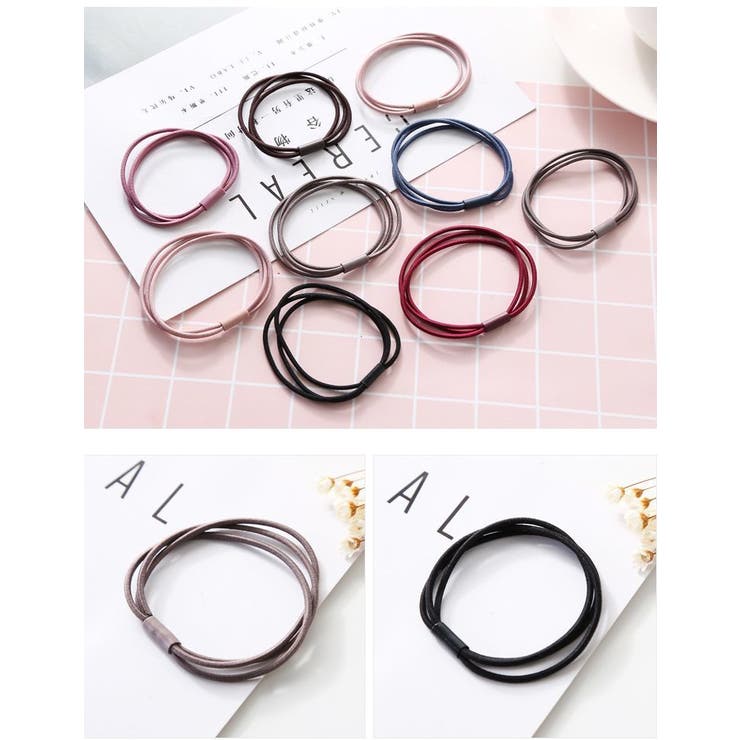 ヘアゴム 同色10本セット 3連 | PlusNao | 詳細画像8 