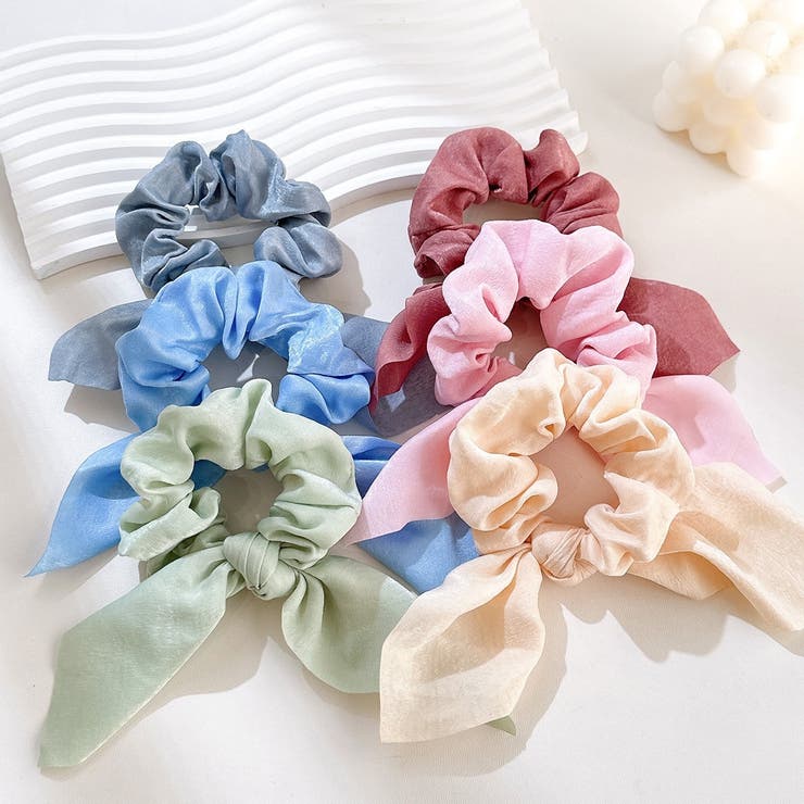 シュシュ リボン ヘアゴム | PlusNao | 詳細画像4 