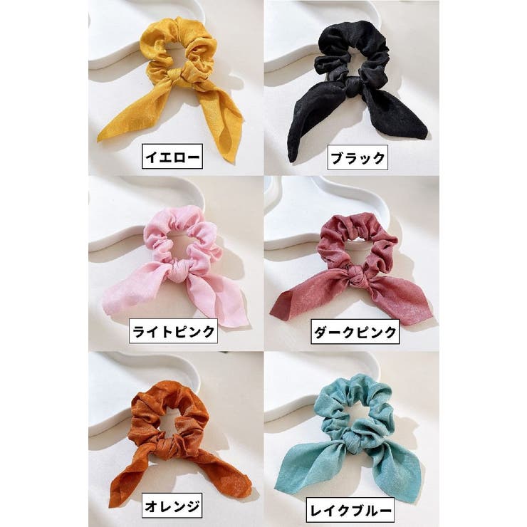 シュシュ リボン ヘアゴム | PlusNao | 詳細画像9 