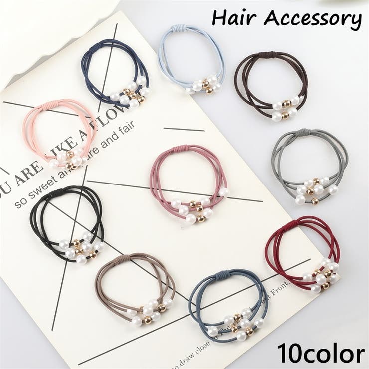 ヘアゴム 5個セット レディース | PlusNao | 詳細画像1 