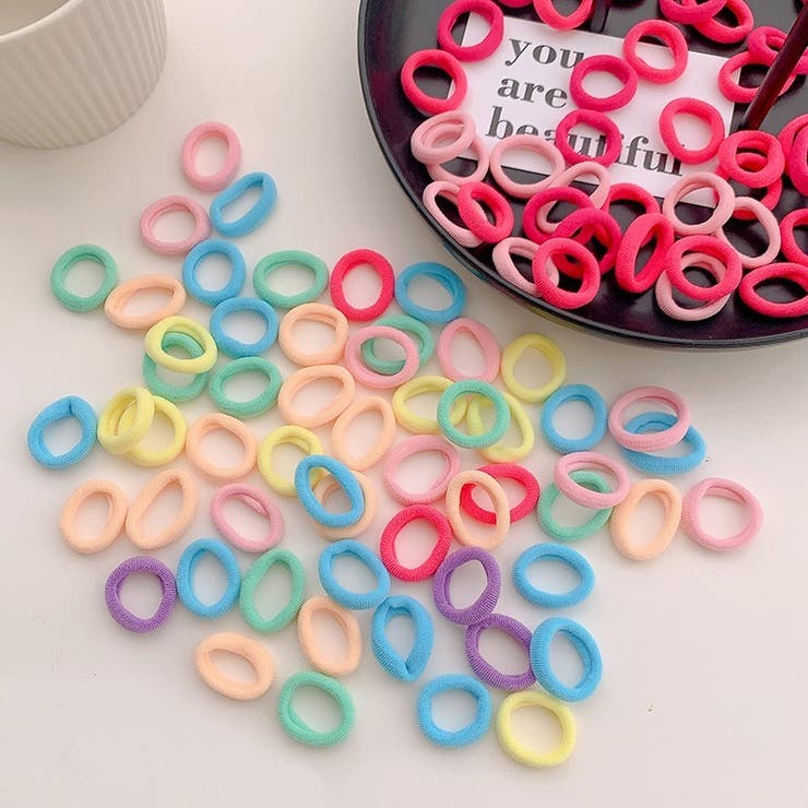 ヘアゴム 髪ゴム 100個セット | PlusNao | 詳細画像4 