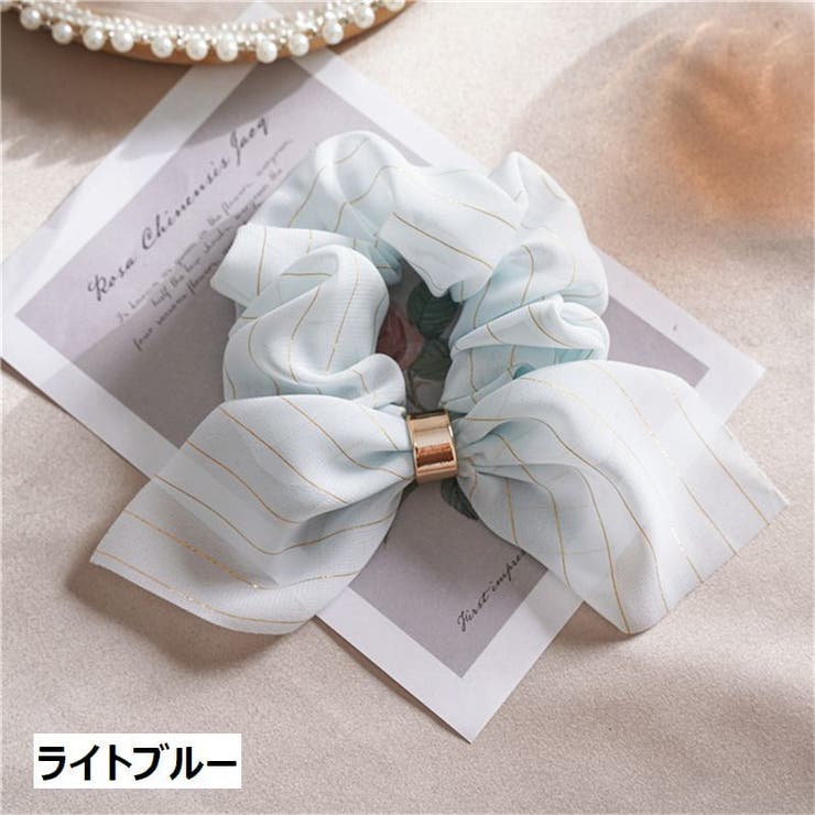 リボン付きシュシュ ヘアゴム 髪留め | PlusNao | 詳細画像19 