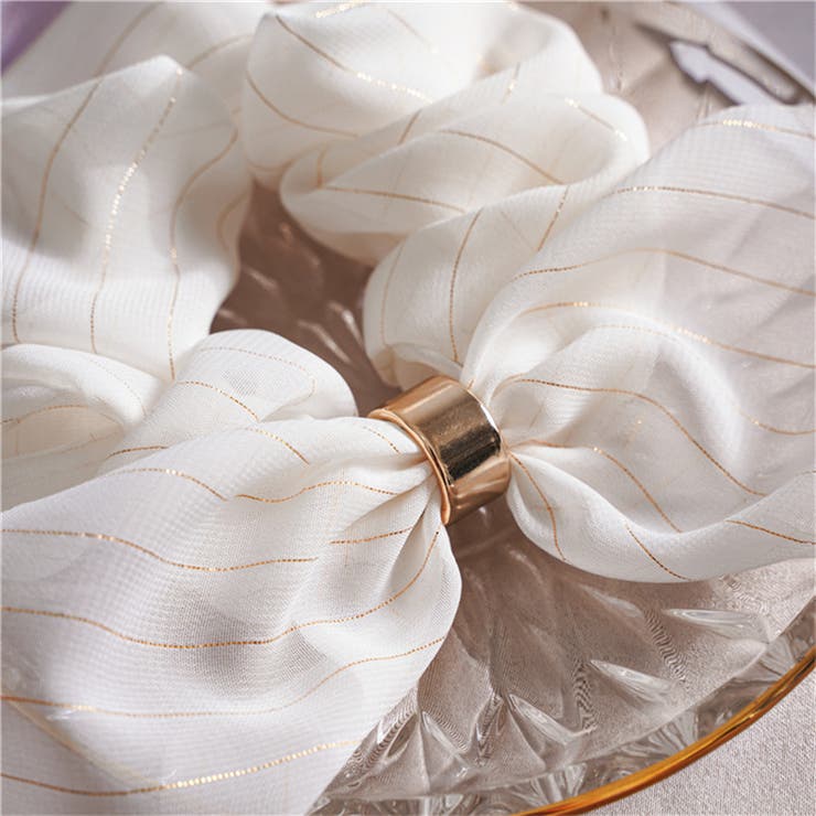 リボン付きシュシュ ヘアゴム 髪留め | PlusNao | 詳細画像8 