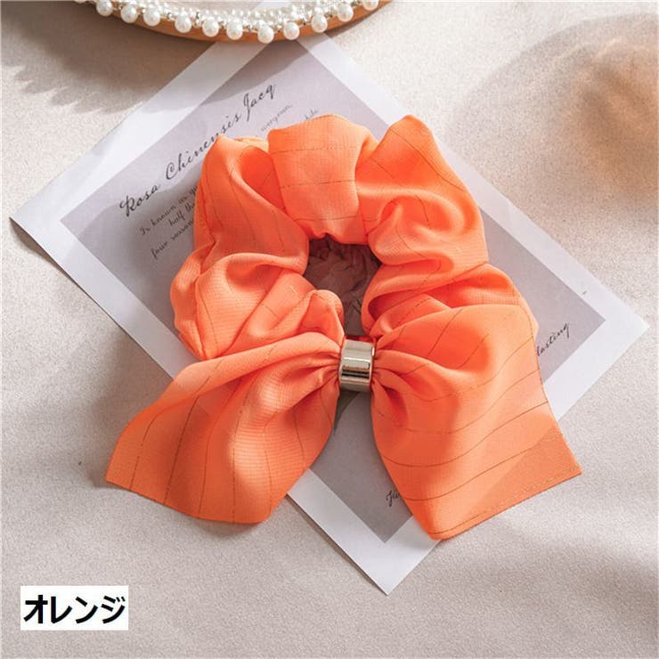 リボン付きシュシュ ヘアゴム 髪留め | PlusNao | 詳細画像9 