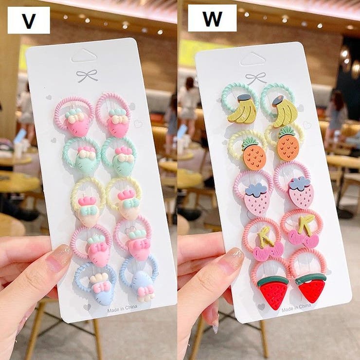 ヘアゴム 10本セット 髪ゴム[品番：FQ000150610]｜PlusNao