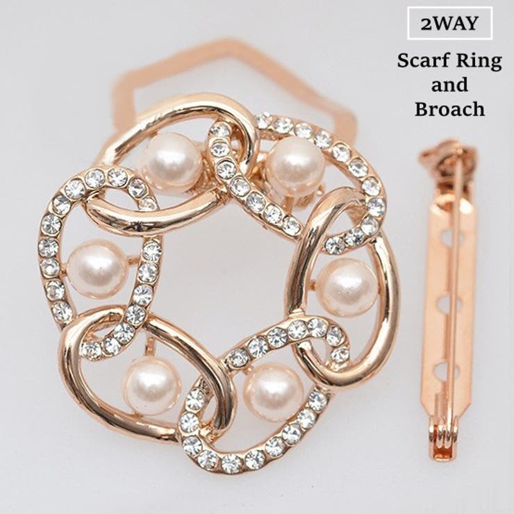 スカーフリング 2way ブローチ | PlusNao | 詳細画像1 