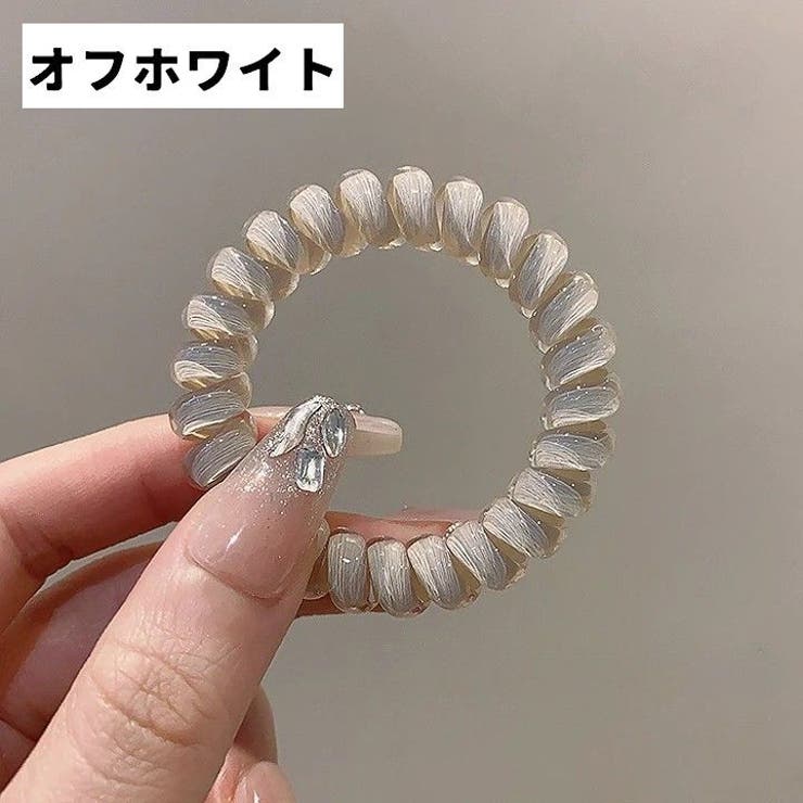 ヘアゴム スプリングゴム 同色2個セット[品番：FQ000232727