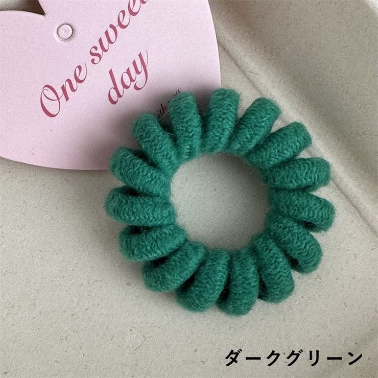 初夏グリーン ヘアゴム ヘアゴム ヘアアクセサリー 単品[品番：FQ000233284]｜PlusNao