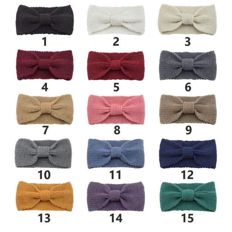 ヘアバンド ニット ヘッドバンド | PlusNao | 詳細画像18 