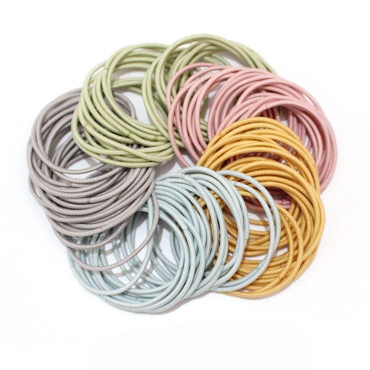 ヘアゴム 100本セット ヘアアクセサリー | PlusNao | 詳細画像5 