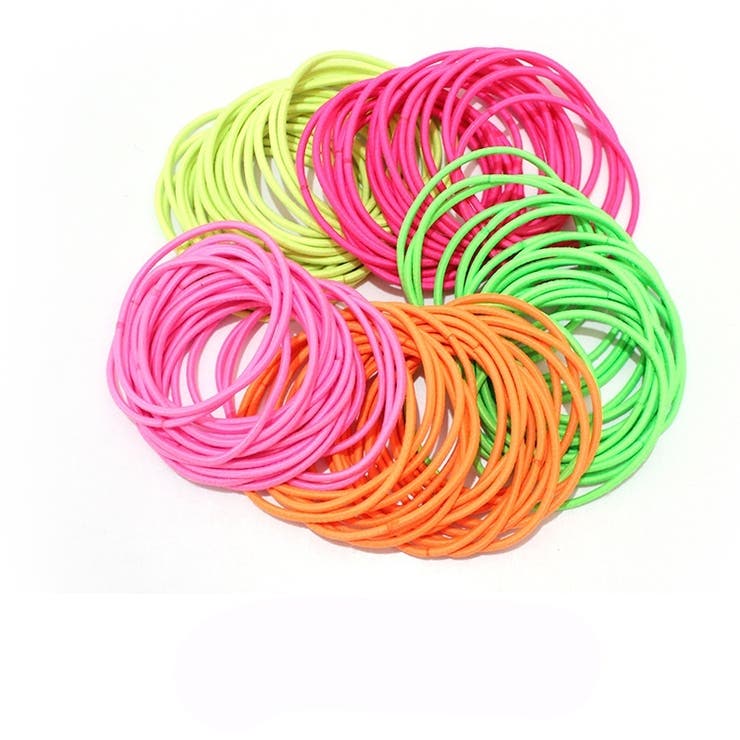 ヘアゴム 100本セット ヘアアクセサリー | PlusNao | 詳細画像9 