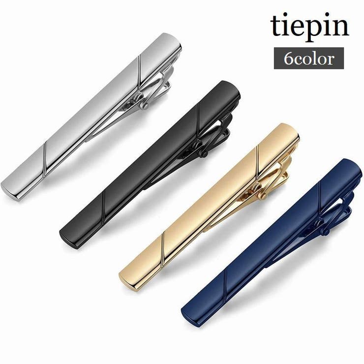 ネクタイピン タイピン ライン入り | PlusNao | 詳細画像1 