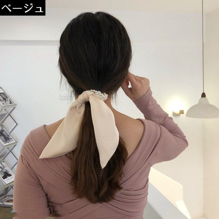 ヘアゴム ビーズシュシュ レディース | PlusNao | 詳細画像6 