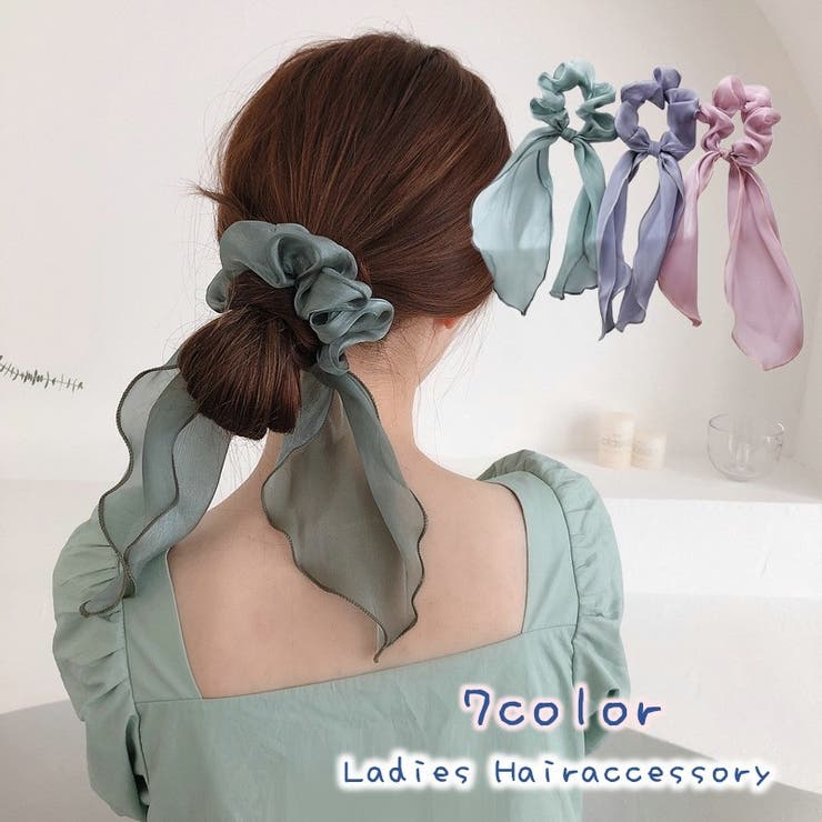 シュシュ リボンシュシュ ヘアゴム | PlusNao | 詳細画像1 