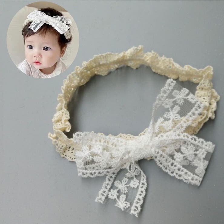 ベビーヘアバンド レースヘッドバンド 赤ちゃん | PlusNao | 詳細画像2 