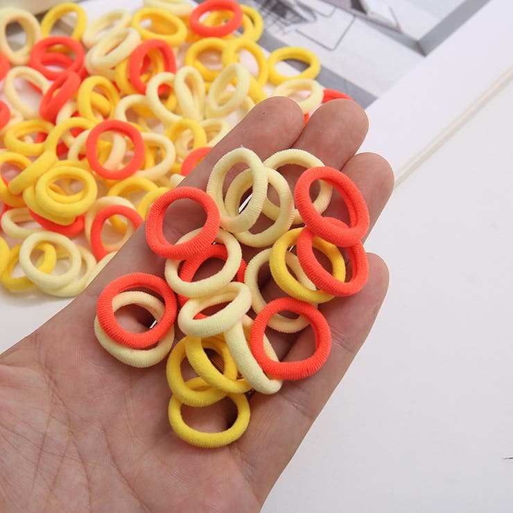 ヘアゴム 髪ゴム 約100本入り | PlusNao | 詳細画像15 