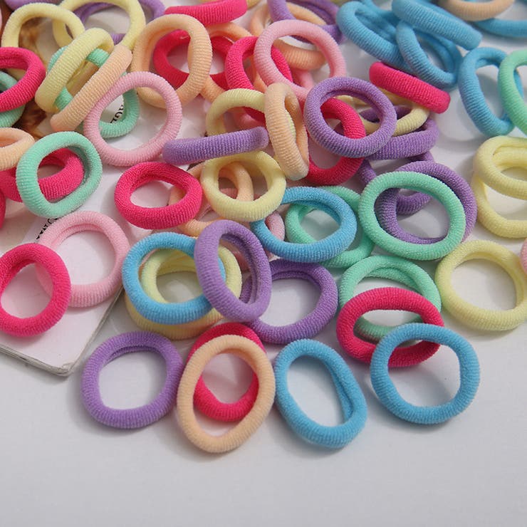 ヘアゴム 髪ゴム 約100本入り | PlusNao | 詳細画像18 