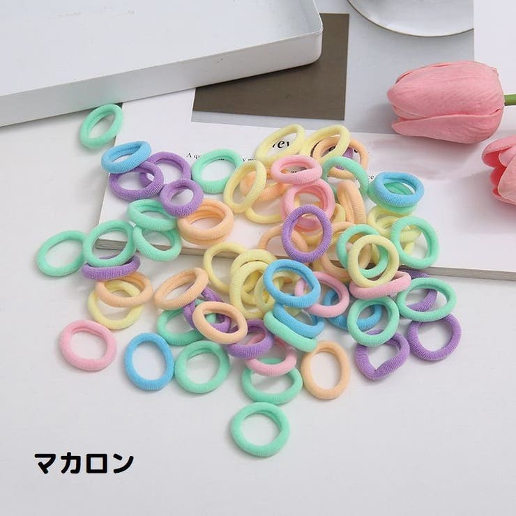 ヘアゴム 髪ゴム 約100本入り | PlusNao | 詳細画像2 
