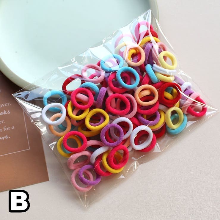 ヘアゴム リングゴム 100本セット | PlusNao | 詳細画像5 