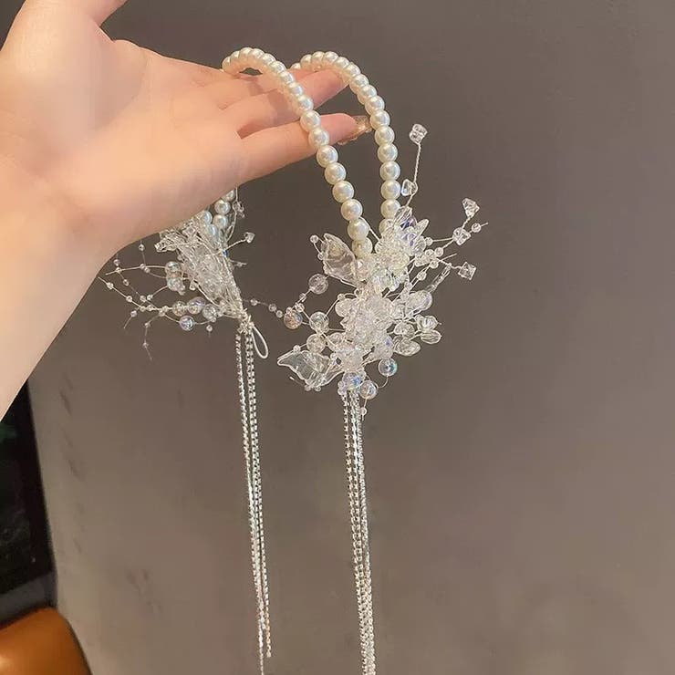 ヘッドコサージュ ヘッドドレス カチューシャ | PlusNao | 詳細画像3 