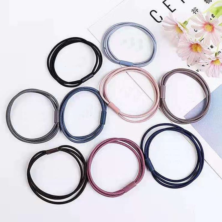 ヘアゴム 10本セット 3連 | PlusNao | 詳細画像4 