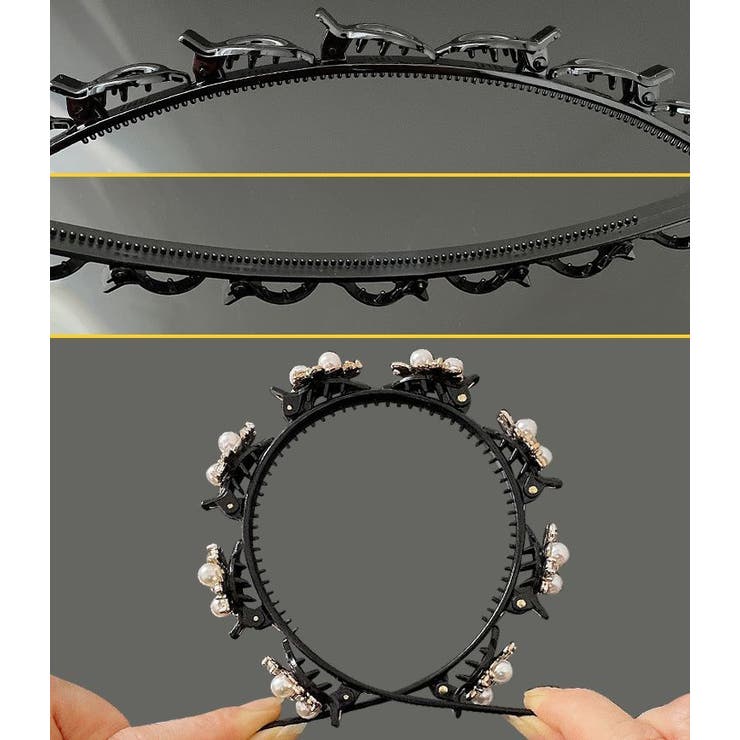 カチューシャ クリップ付き レディース | PlusNao | 詳細画像11 