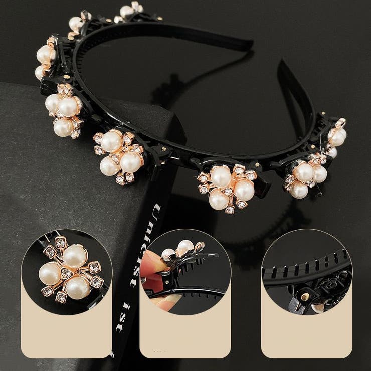 カチューシャ クリップ付き レディース | PlusNao | 詳細画像9 