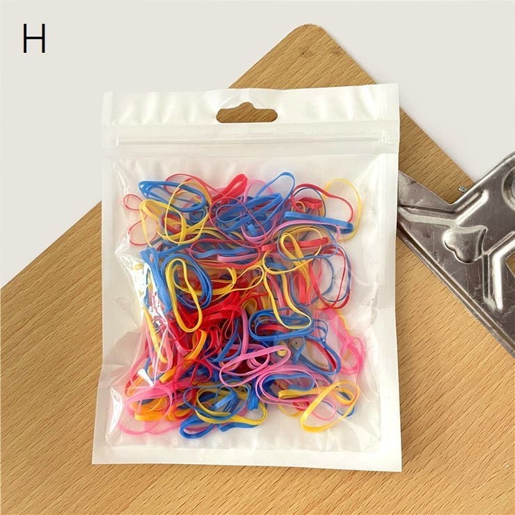 ヘアゴム 髪ゴム 200個セット[品番：FQ000210340]｜PlusNao