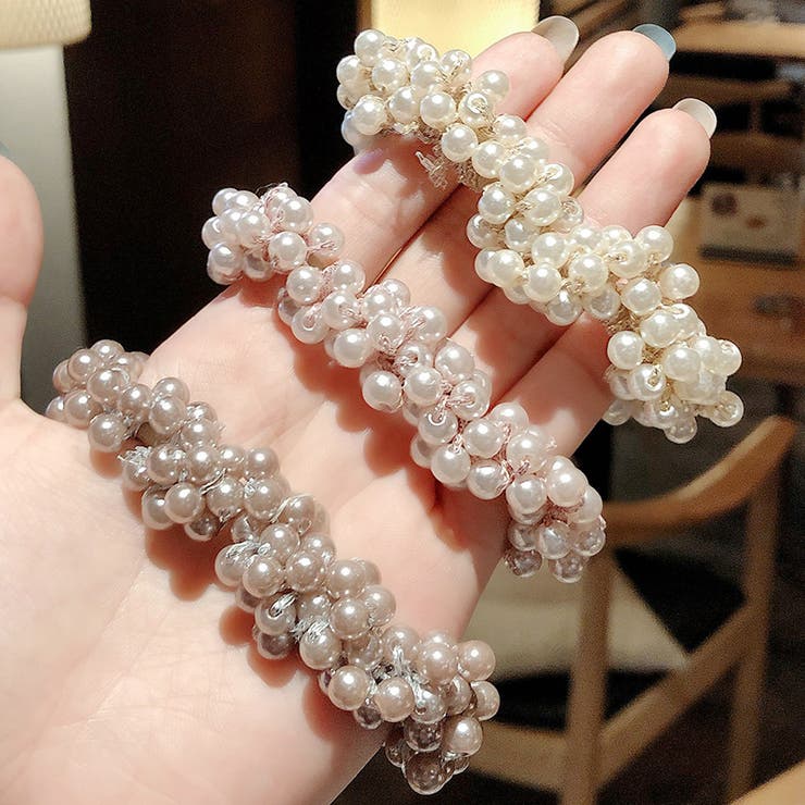 ヘアゴム レディース フェイクパール | PlusNao | 詳細画像12 